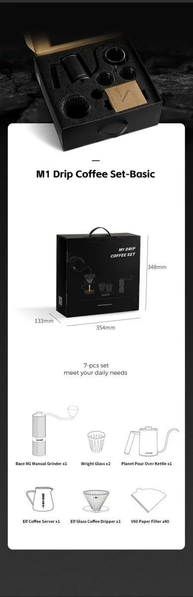 M1 Drip Coffee Set Basic - 7 pcs - Kopi Coffee Roasters